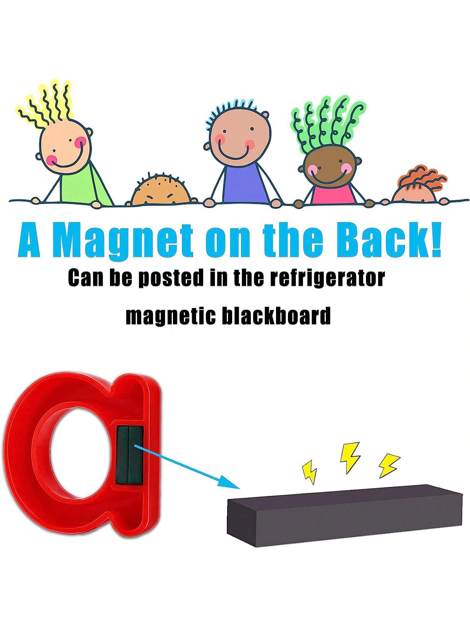 MINKOJA Set Of 78 Magnetic Letters And Numbers, Including The Alphabet And Digits, Designed For Educational Purposes. Ideal For Preschoolers To Learn Spelling, Counting, And Math Symbols, Featuring Bo