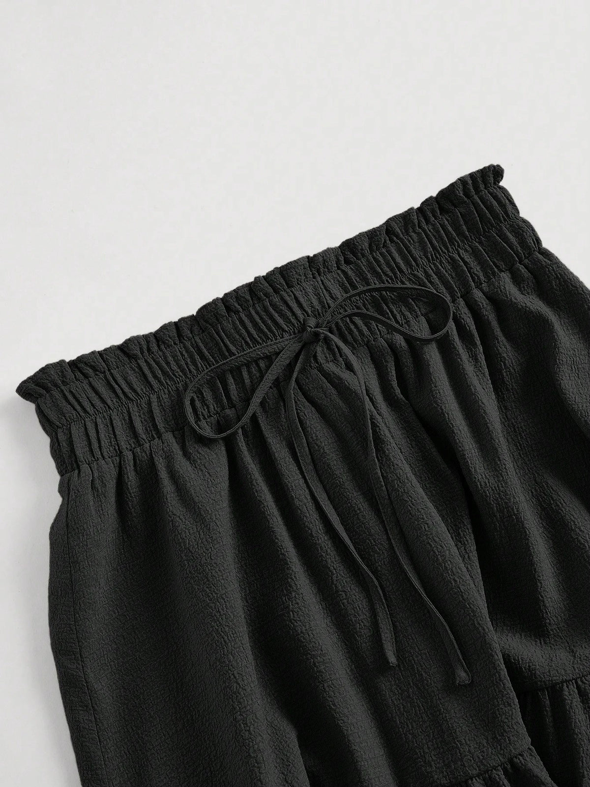 MOD Paperbag Waist Ruffle Hem Skirt