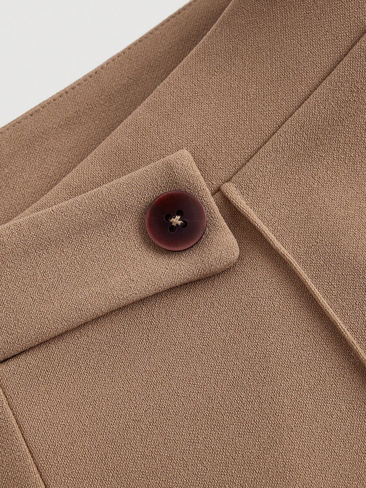 MOD Women's Brown Winter Elegant Semi Formal High Waist Flare Leg Pants,Toothpick Pleats Bell Bottom Pants,Vintage Y2K Style Casual Trousers