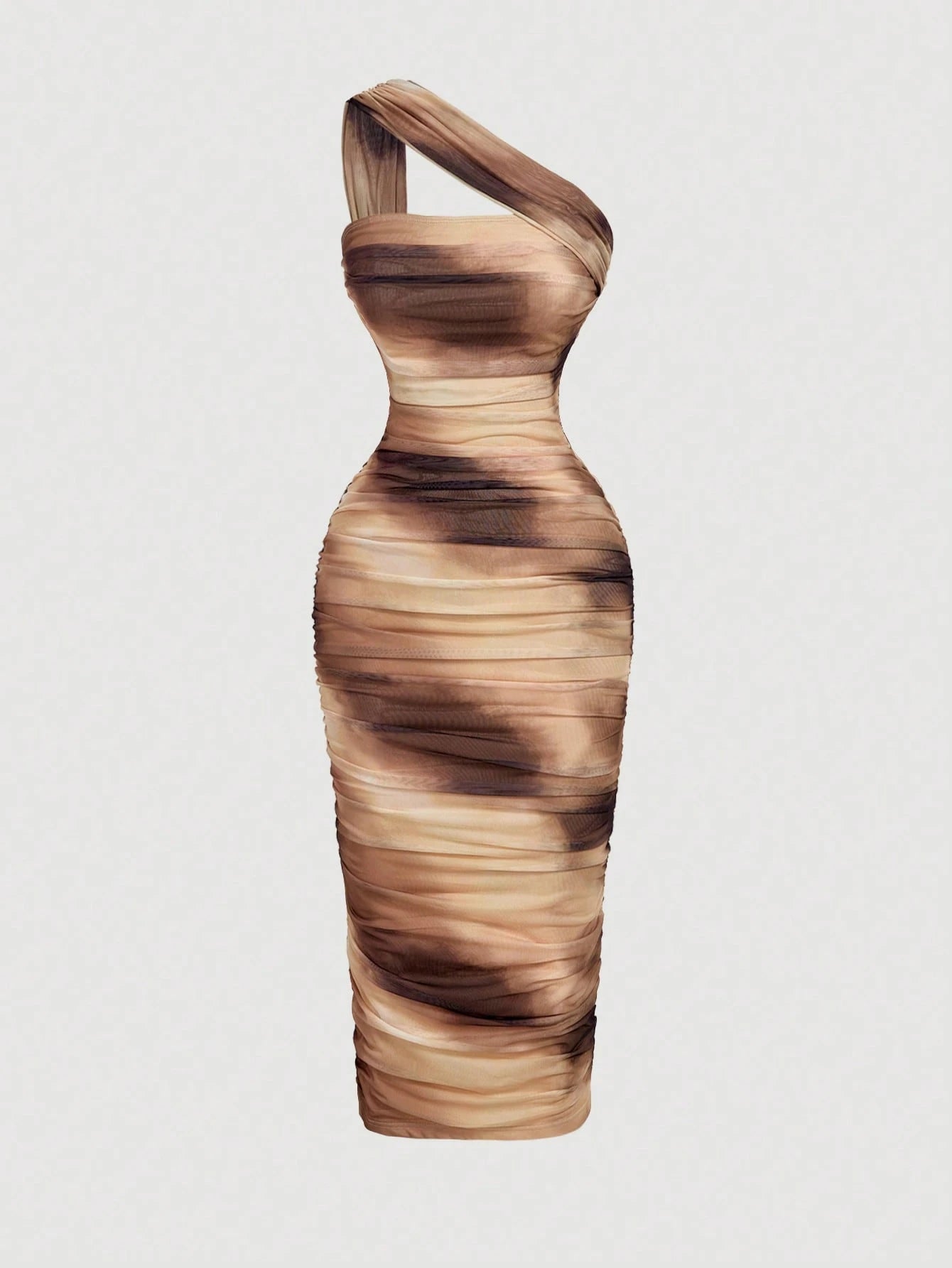 MOD Women's Vintage Asymmetric Ruffle Sleeveless Dress