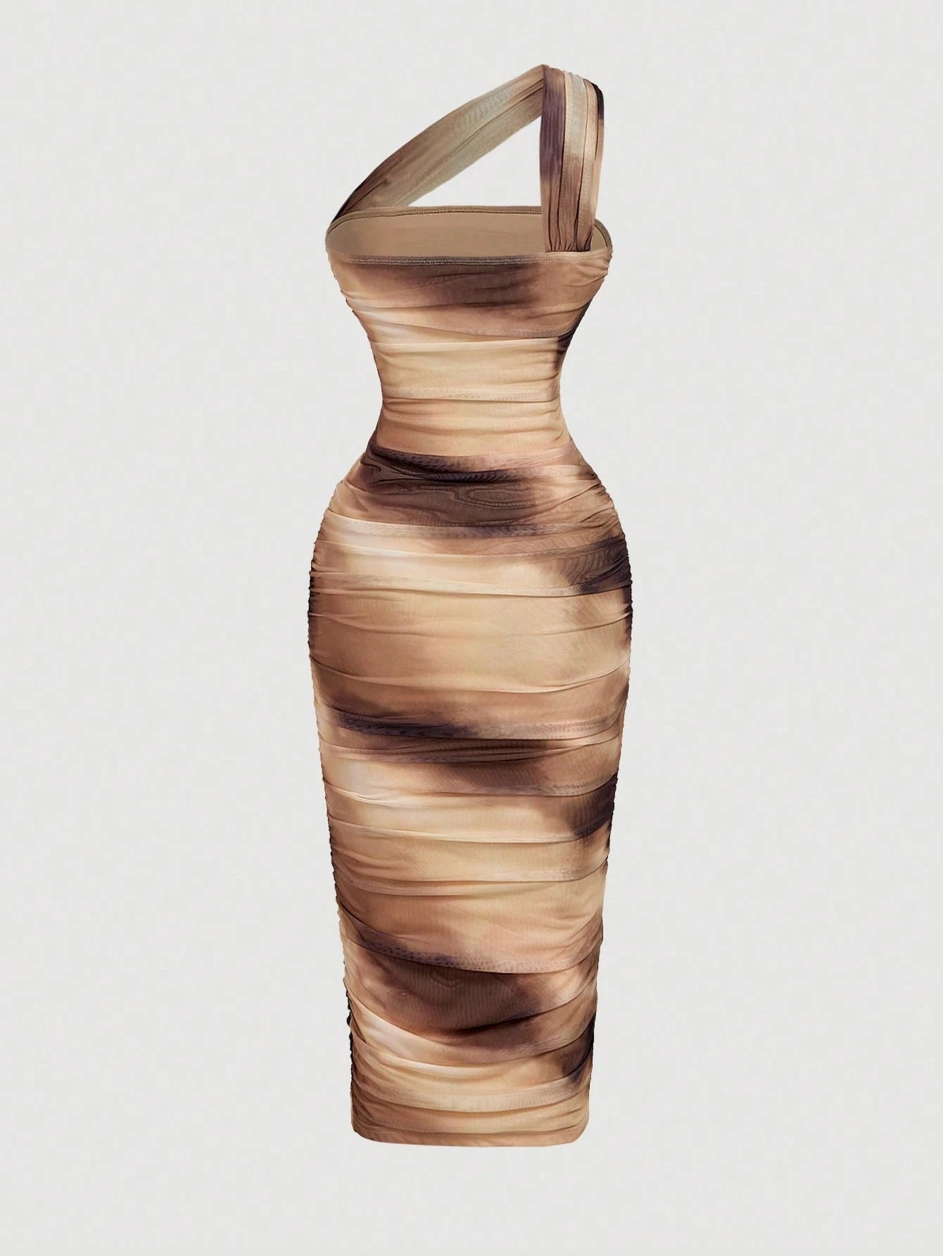 MOD Women's Vintage Asymmetric Ruffle Sleeveless Dress