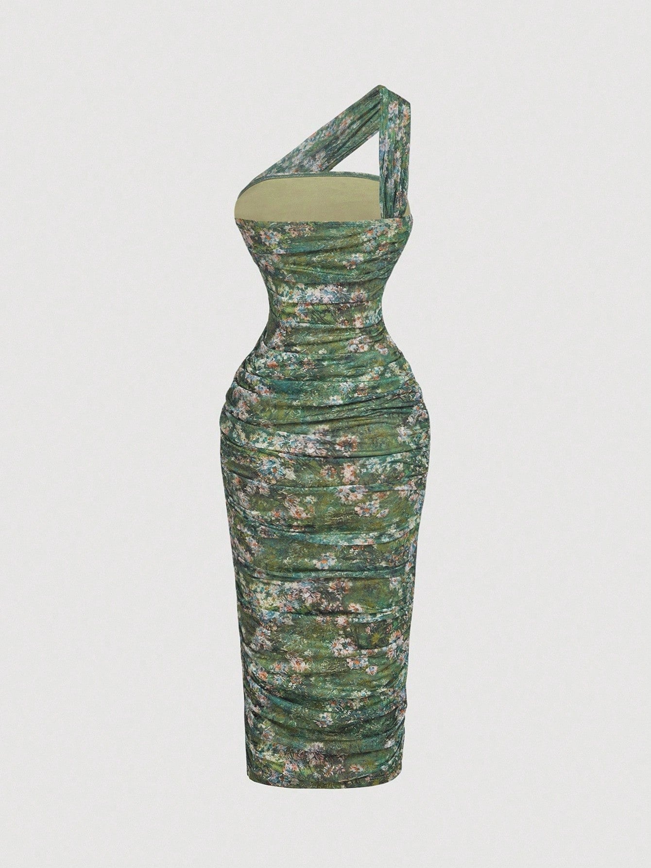 MOD Women's Vintage Asymmetric Ruffle Sleeveless Dress
