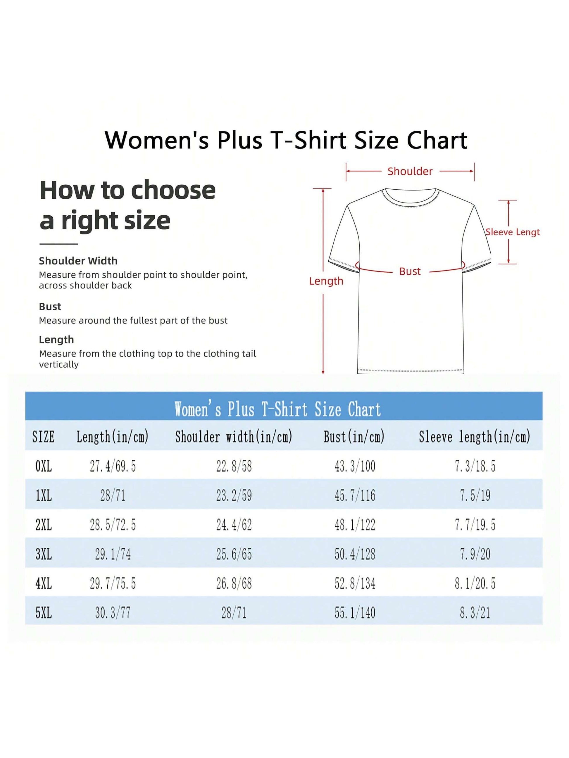 MOM Life Design Women's Plus Size Sports T-Shirt Fashion Plus Size Women's T-Shir
