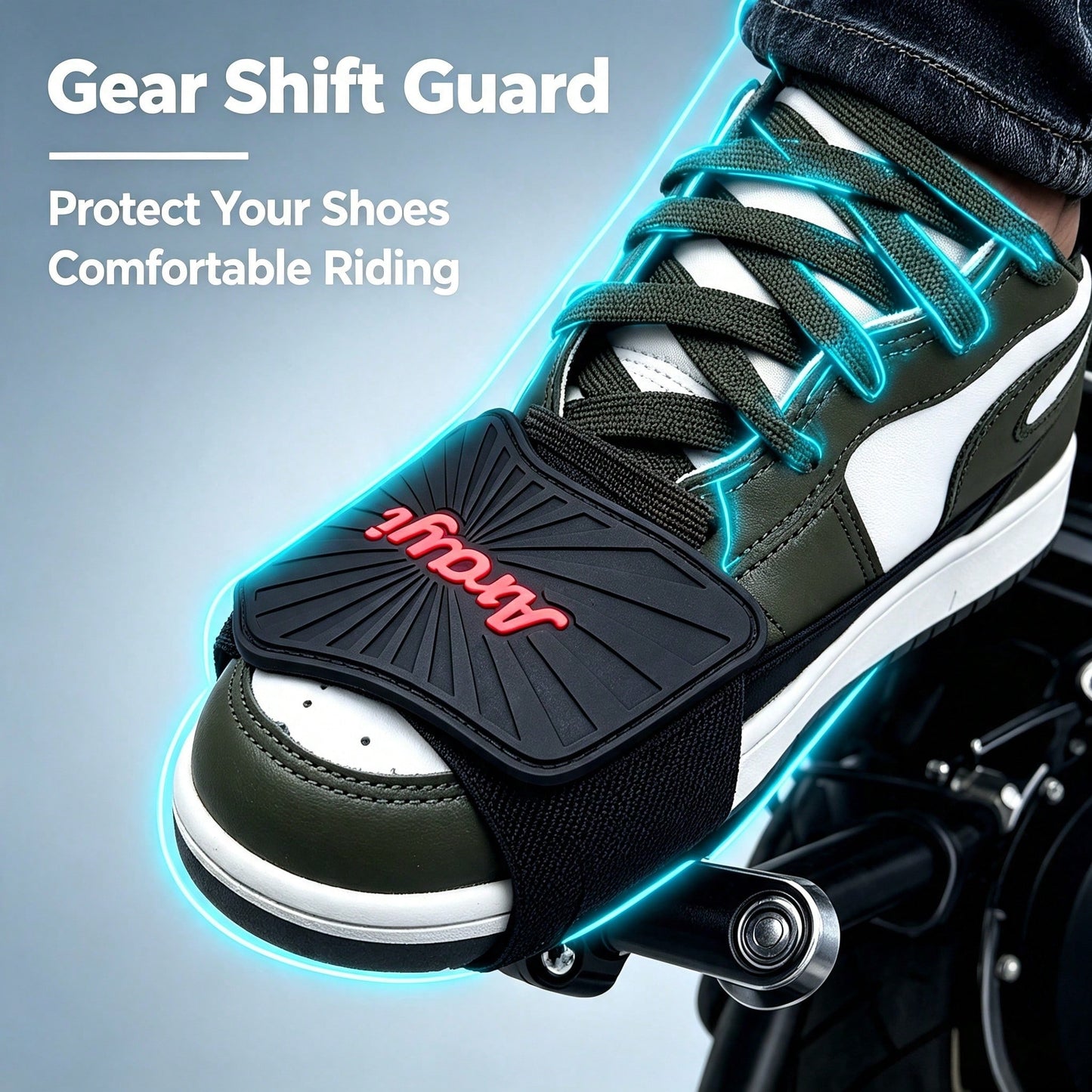 Motorcycle Gear Shifter Shoe Protector, Non-Slip Rubber Motorbike Boot Shift Pad With Adjustable Strap, Universal Shoe Cover To Prevent Shoe Scratches, Motorcycle Riding Accessories