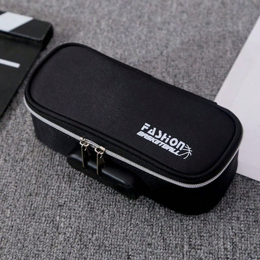 Multi-Layer Password Pencil Case, Solid Color, Large Capacity, Suitable For Girls, Elementary Students, Middle School Students, Boys Large Capacity Pencil Case 28XU
