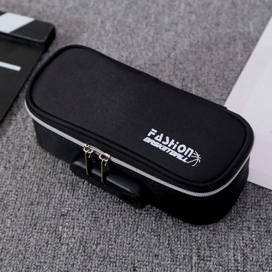 Multi-Layer Password Pencil Case, Solid Color, Large Capacity, Suitable For Girls, Elementary Students, Middle School Students, Boys Large Capacity Pencil Case 28XU