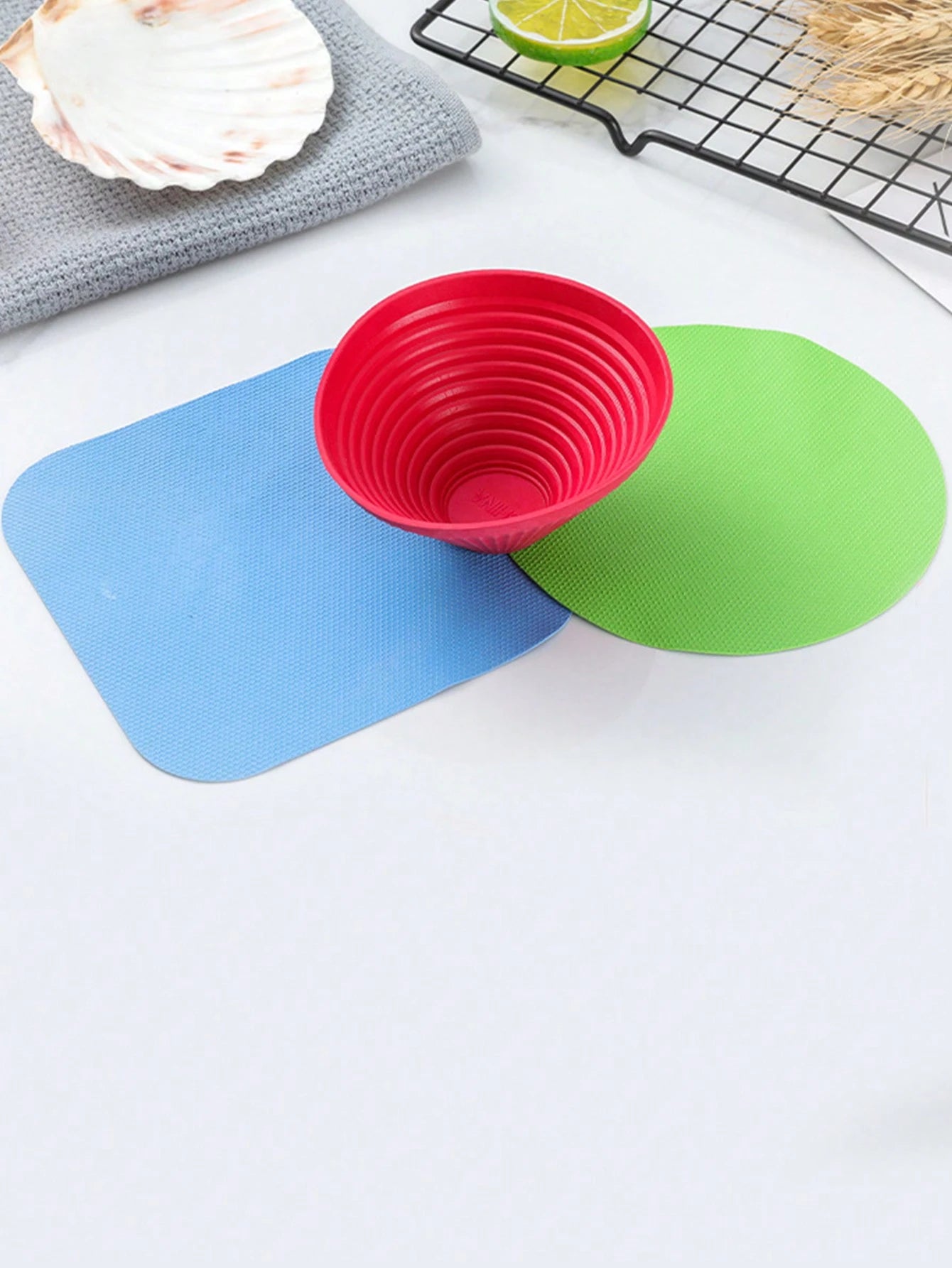Multifunctional Rubber Bottle Opener Pad, Round Non-Slip Can Opener, 1pc/3pcs