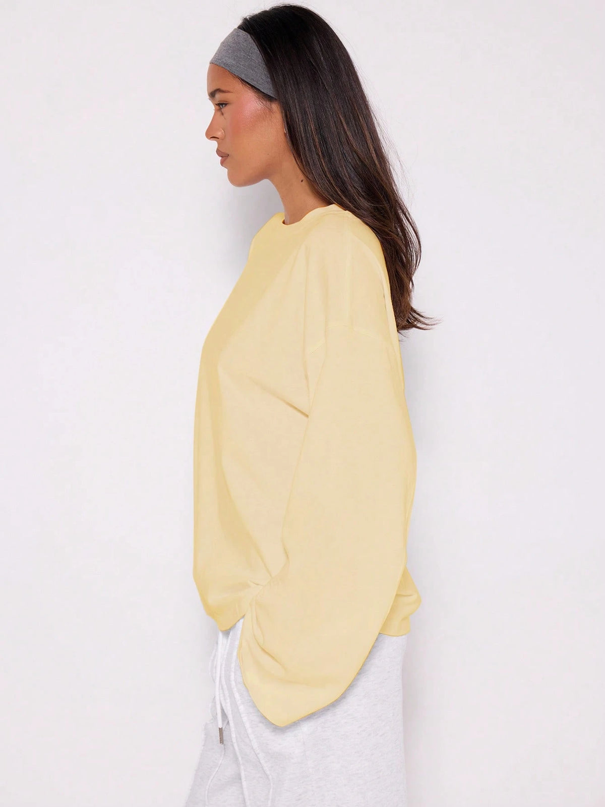 MUSERA Loose Long Sleeve Top Casual Capsule Wardrobe Everyday Oversized Tees Airport Winter Elegant Holiday Vacation Spring Summer