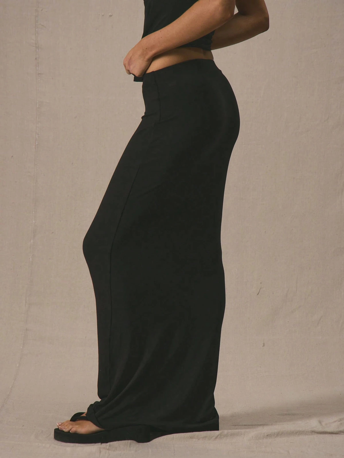MUSERA Low Rise Fitted Maxi Skirt Bottom Only Summer Cute Vacation Casual 90's Holiday Back To School Work Office Occasion Party
