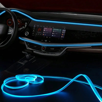 Music Sync Car LED Interior Light 1-In-1 RGB Fiber Optic Strip, 5V USB Plug & Play, Dream Color Atmosphere Lighting For Car Truck SUV Cockpit, Cool Auto Accessories Unique Gift