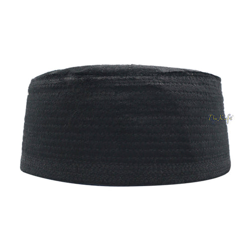 Muslim Prayer Bani Hasyim Black Velveteen Kufi Hat