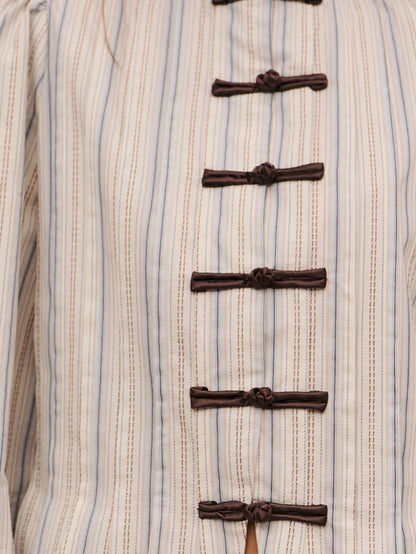 Nöista Striped Tailored Jacket, Perfect For Fall, Business Casual, Office And Elegant Looks.