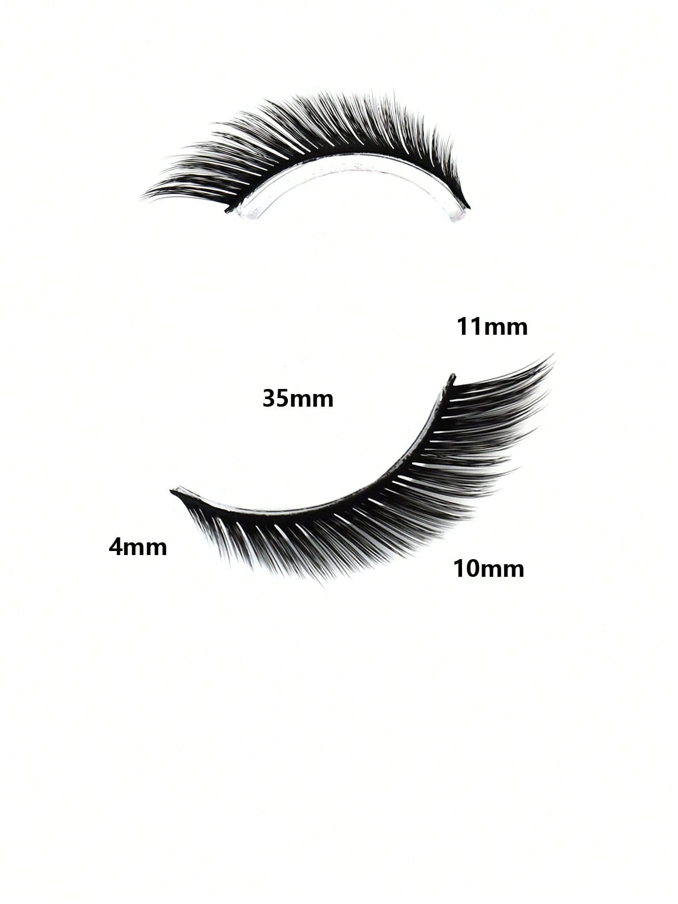 NAIJEMA 5 Pairs/Pack Cat Eye False Eyelashes Fox Eye Angel Artificial Mink Super Large Curly Fluffy False Eyelashes 6D False Eyelashes Natural Makeup Effect