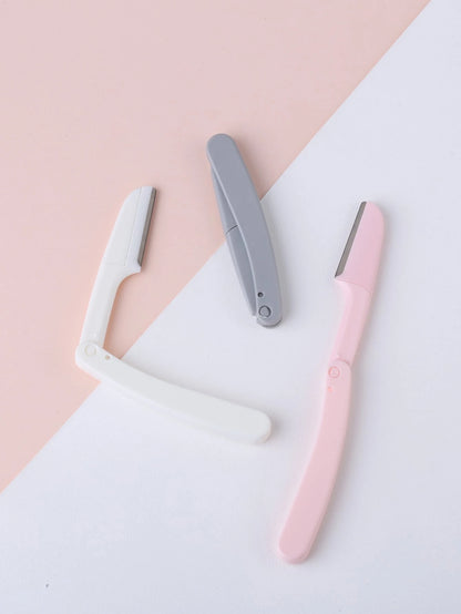 NEFOUME 3pcs Facial Razors For Women Face,Eyebrow Razor, Dermaplane Razors, Face Shavers,Dermaplaning Tool Peach Fuzz Remover For Folding Travel Face,Makeup,Cheap,Room Decor,Vanity,Travel,Bedroom,Make