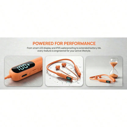 New Arrival 2026 Neckband Earphones, Audifonos Bluetooth, Dual Stereo Gaming With K-Singing, Long Battery, Sports, Life Waterproof, Spatial Audio & Transparency, In-Ear Detect, Wireless Charge, Comp A