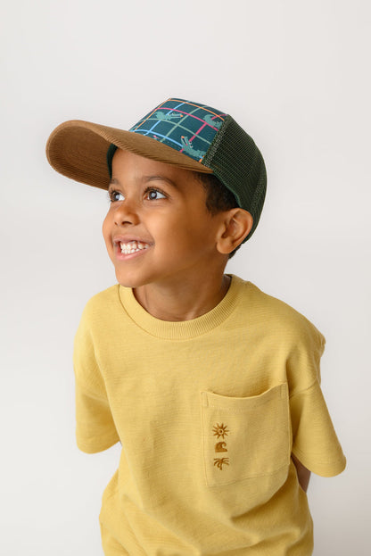 NEW! FJKxZOO - Toddler/Kids Printed Ball Cap - Alligator