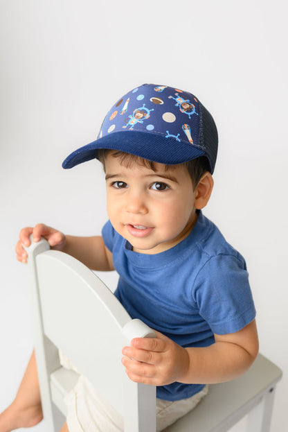 NEW! FJKxZOO - Toddler/Kids Printed Ball Cap - Space Monkey