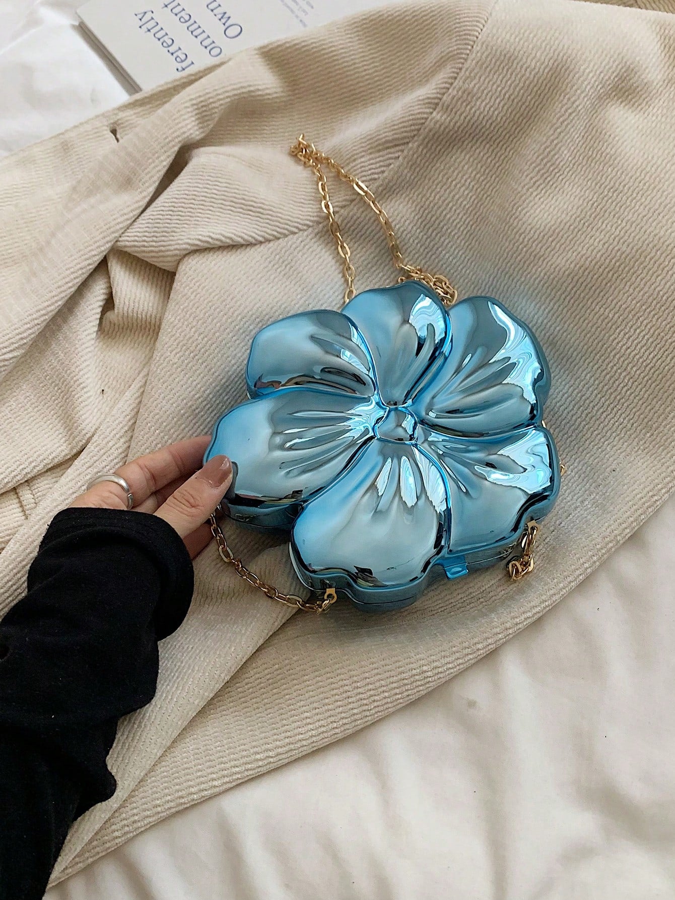 New Flower Bag Qingxin Sweet Shoulder Diagonal Straddle Bag, Essential Wedding Items, Perfectly Matching With Graduation Dress, Prom Dresses, Perfectly Matching With Prom Accessories, Exquisite Floral