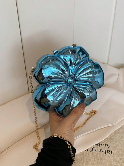 New Flower Bag Qingxin Sweet Shoulder Diagonal Straddle Bag, Essential Wedding Items, Perfectly Matching With Graduation Dress, Prom Dresses, Perfectly Matching With Prom Accessories, Exquisite Floral
