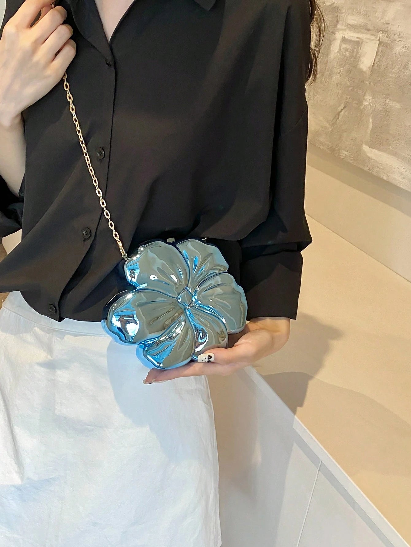 New Flower Bag Qingxin Sweet Shoulder Diagonal Straddle Bag, Essential Wedding Items, Perfectly Matching With Graduation Dress, Prom Dresses, Perfectly Matching With Prom Accessories, Exquisite Floral