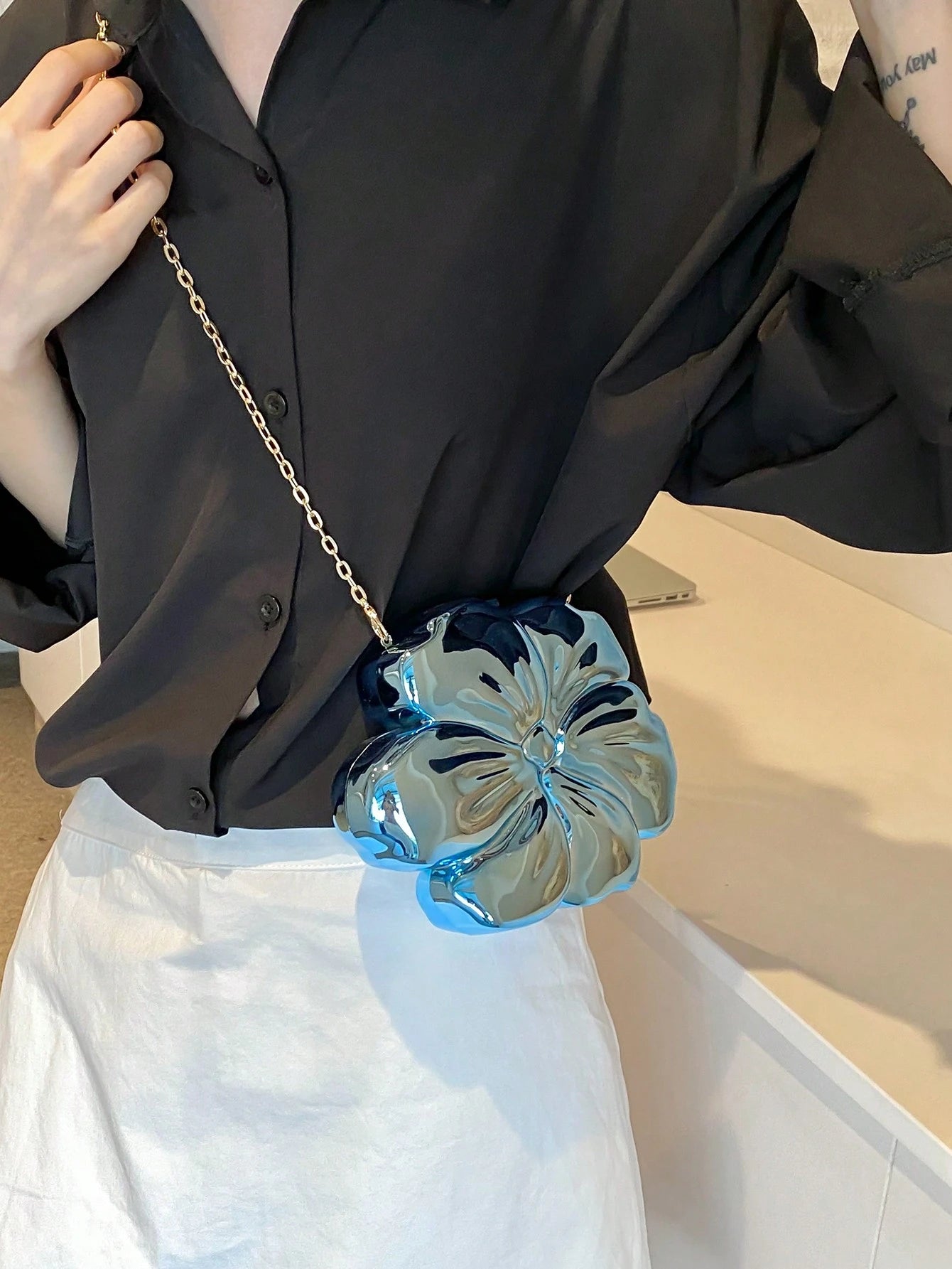 New Flower Bag Qingxin Sweet Shoulder Diagonal Straddle Bag, Essential Wedding Items, Perfectly Matching With Graduation Dress, Prom Dresses, Perfectly Matching With Prom Accessories, Exquisite Floral