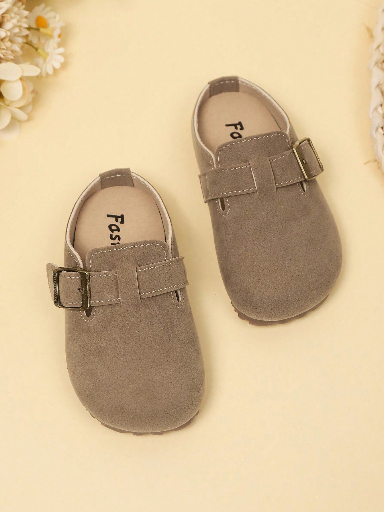 New Kids Round Toe Anti-Slip Soft Sole Hook And Loop Casual Flat Shoes, Suitable For All Seasons