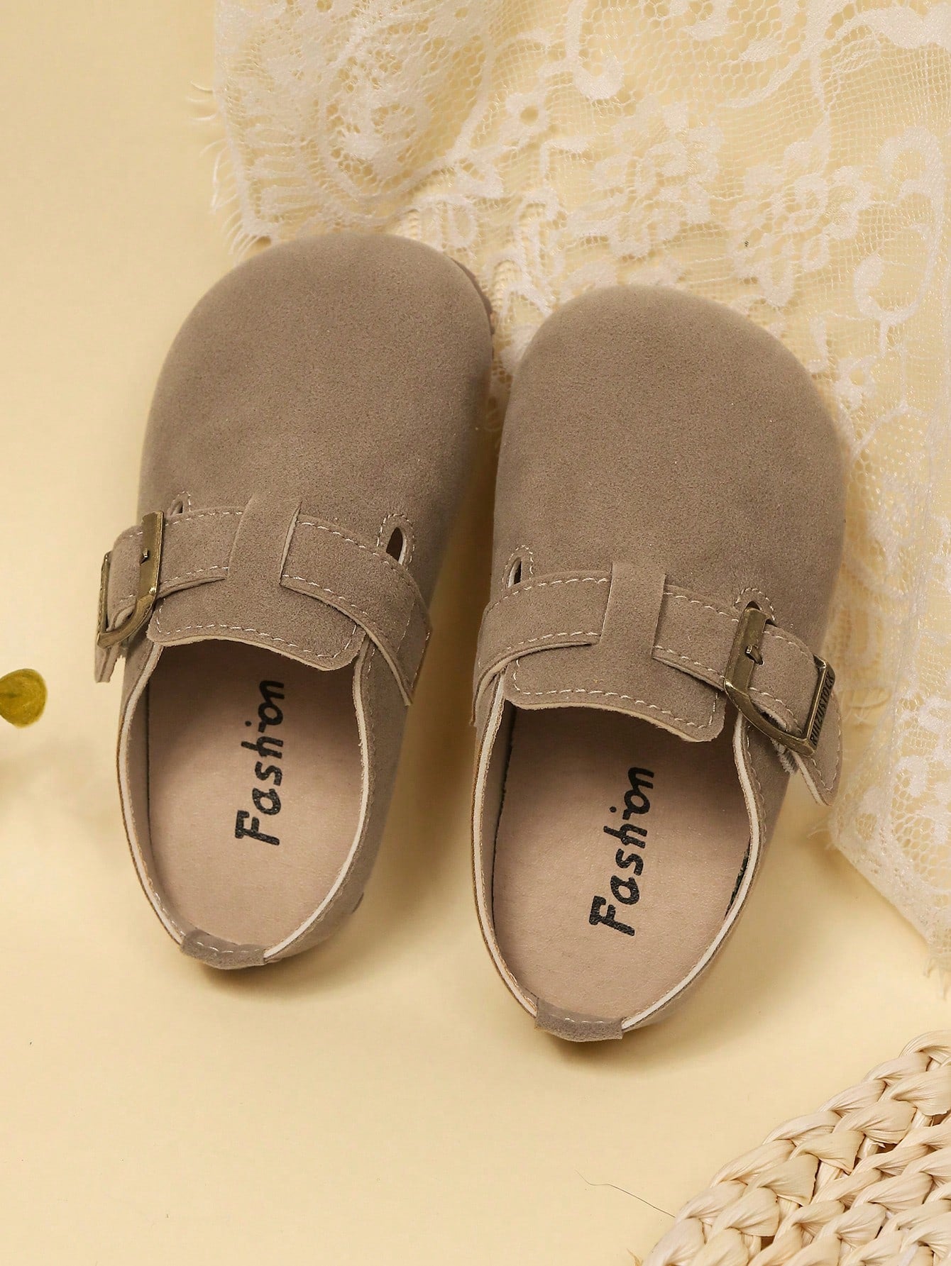 New Kids Round Toe Anti-Slip Soft Sole Hook And Loop Casual Flat Shoes, Suitable For All Seasons