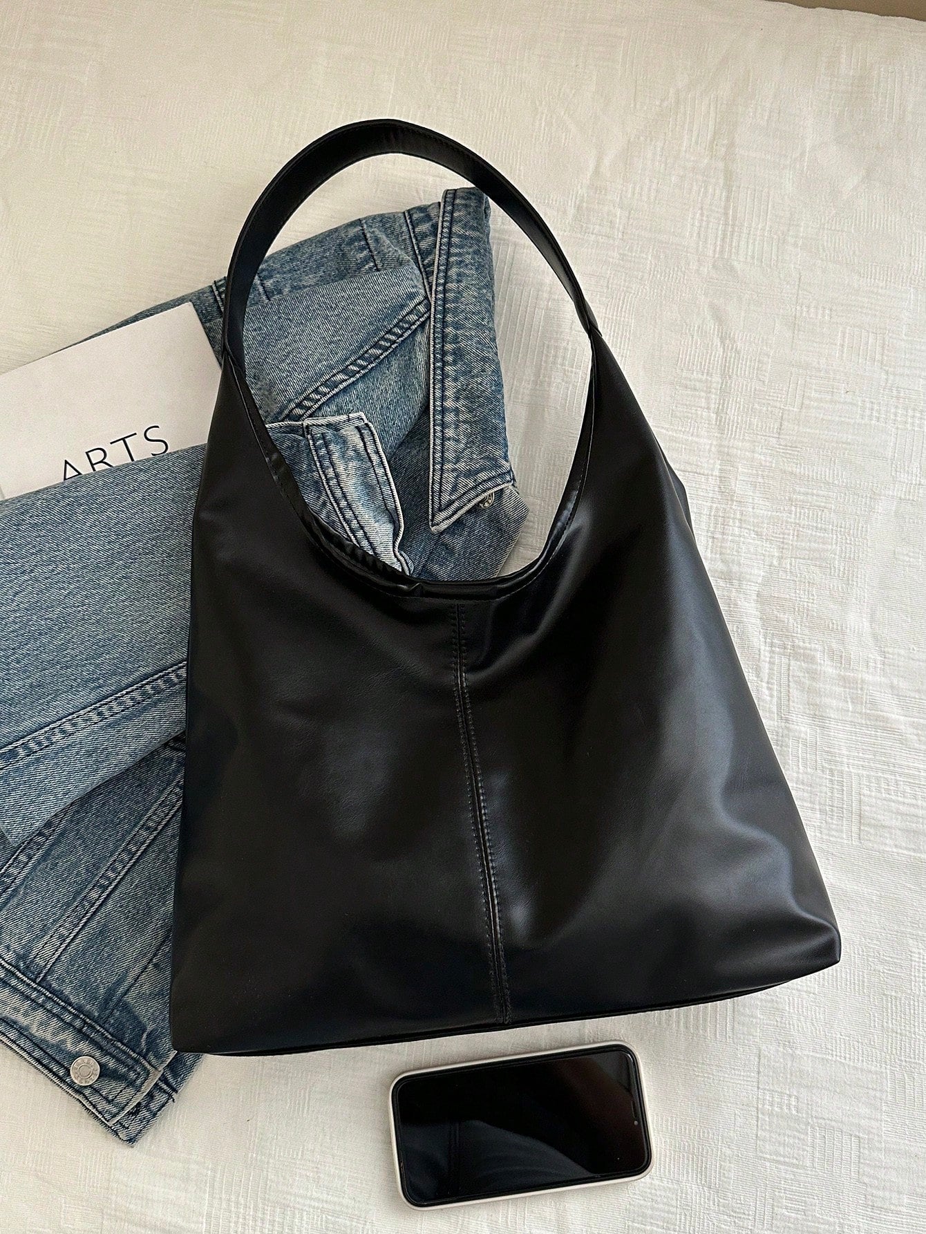 New Large Tote Bag For Women, Fashionable Design Shoulder Bag With Premium Texture