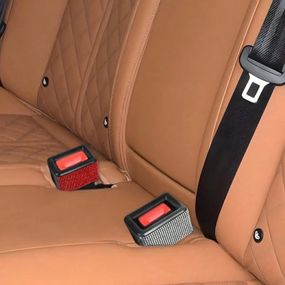 New Rhinestone Car Seat Belt Fixer, Auto Accessories Seat Belt Buckle Holder Protective Cover