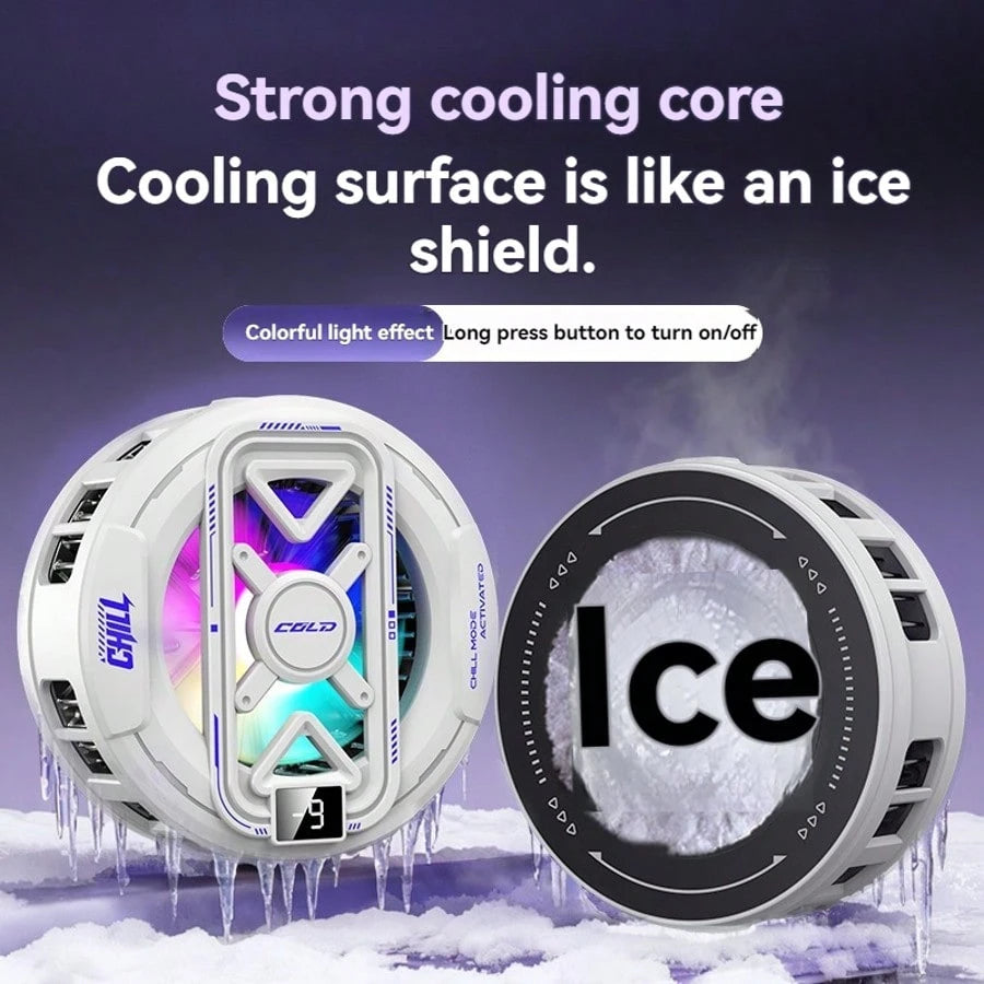New Semiconductor Magnetic Cooling Pad With Temperature Display, Rapid Heat Dissipation Suitable For Phones, Tablets, And Gaming Devices