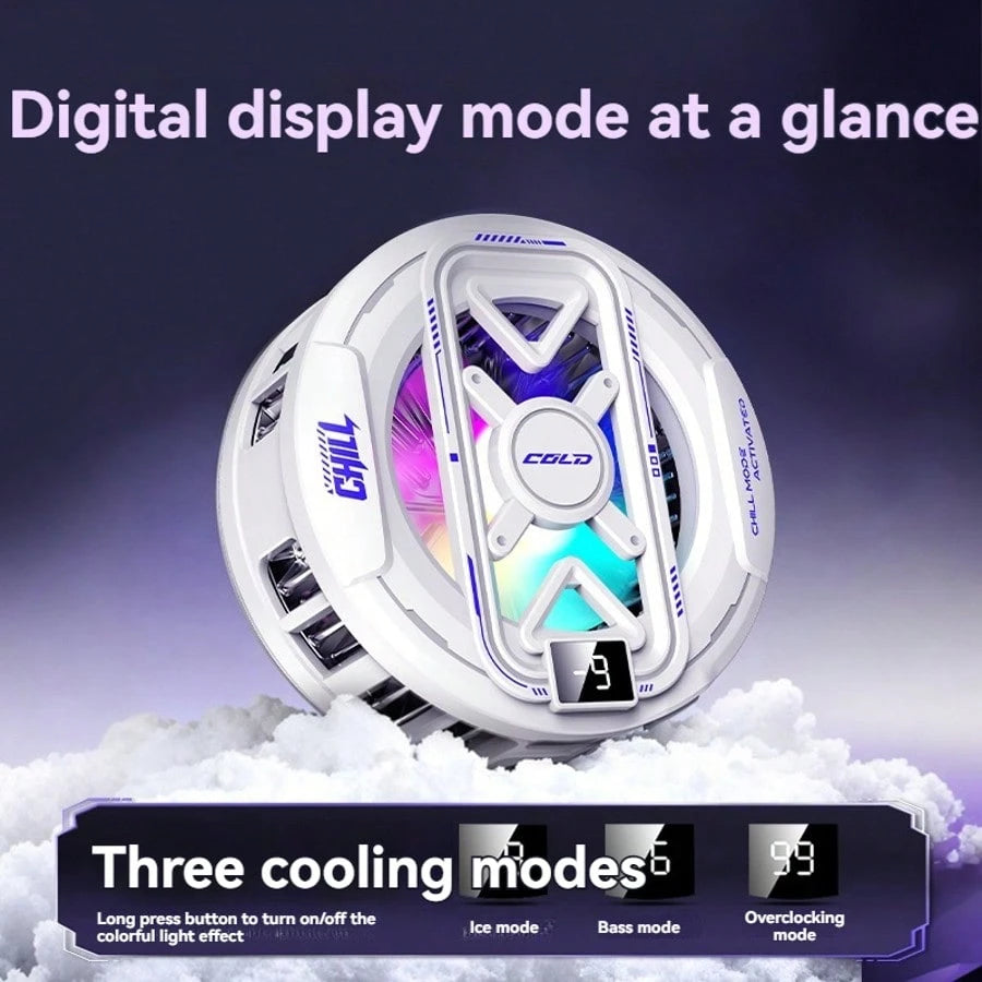 New Semiconductor Magnetic Cooling Pad With Temperature Display, Rapid Heat Dissipation Suitable For Phones, Tablets, And Gaming Devices