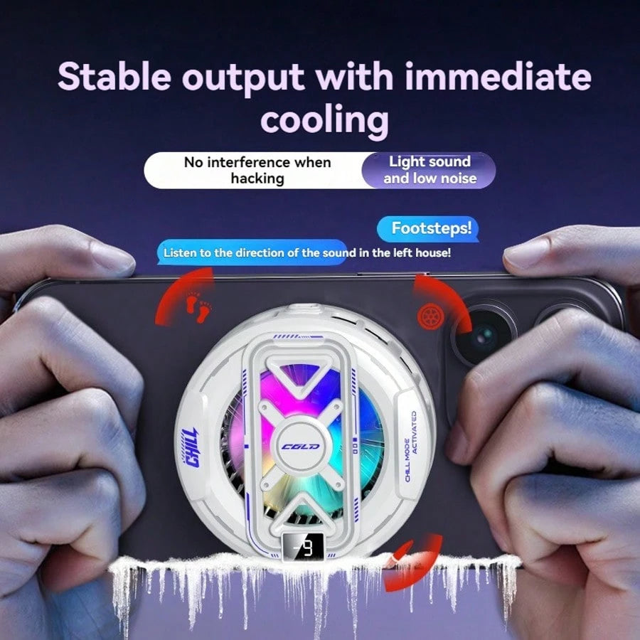 New Semiconductor Magnetic Cooling Pad With Temperature Display, Rapid Heat Dissipation Suitable For Phones, Tablets, And Gaming Devices