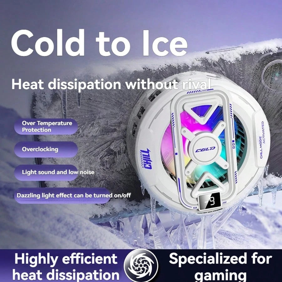 New Semiconductor Magnetic Cooling Pad With Temperature Display, Rapid Heat Dissipation Suitable For Phones, Tablets, And Gaming Devices