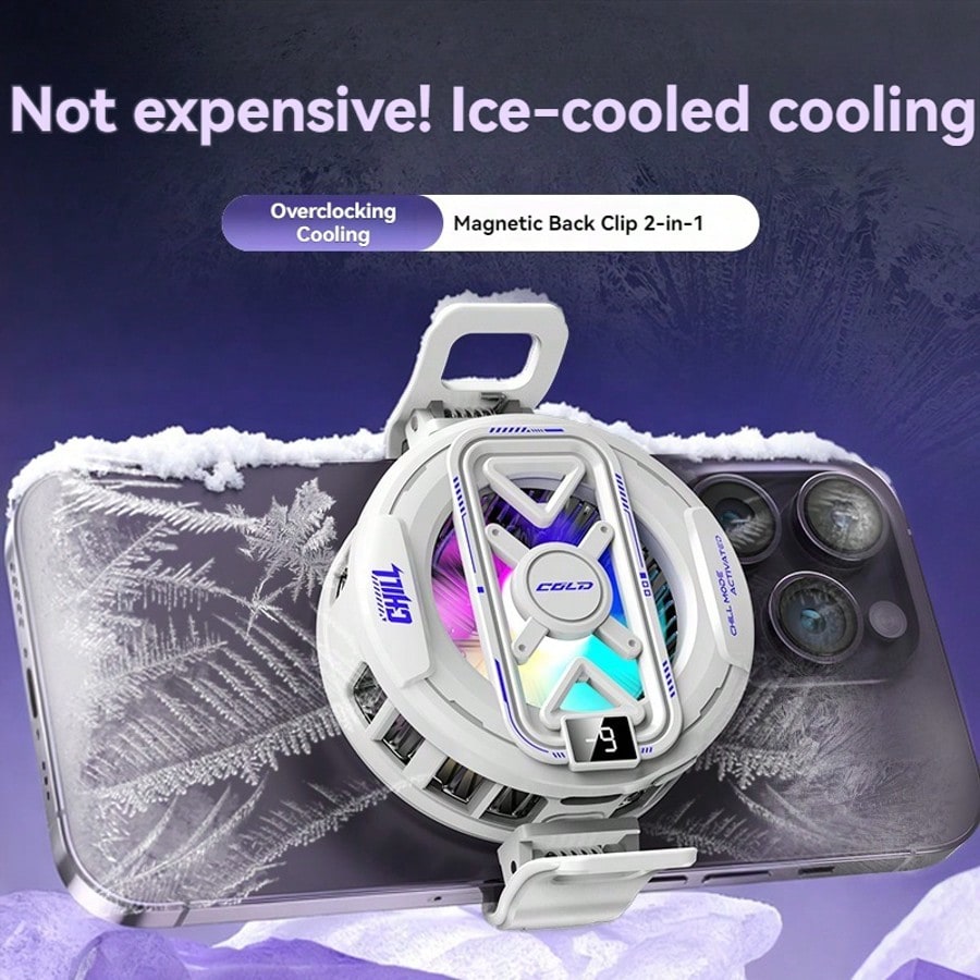 New Semiconductor Magnetic Cooling Pad With Temperature Display, Rapid Heat Dissipation Suitable For Phones, Tablets, And Gaming Devices