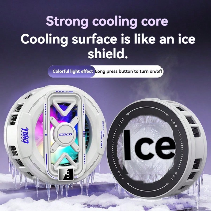New Semiconductor Magnetic Cooling Pad With Temperature Display, Rapid Heat Dissipation Suitable For Phones, Tablets, And Gaming Devices