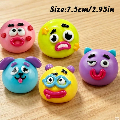 New Smushers Squishy-Curiosities Dog Face Swap Squeeze Toy, Soft Slow Rebound Stress Relief Toy, Cute Dog Face Sensory Decompression Fingertip Toy, Suitable For Adults To Relieve Anxiety, Ideal Birthd