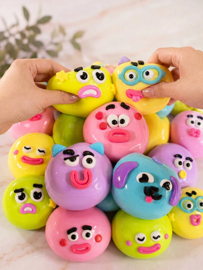New Smushers Squishy-Curiosities Dog Face Swap Squeeze Toy, Soft Slow Rebound Stress Relief Toy, Cute Dog Face Sensory Decompression Fingertip Toy, Suitable For Adults To Relieve Anxiety, Ideal Birthd