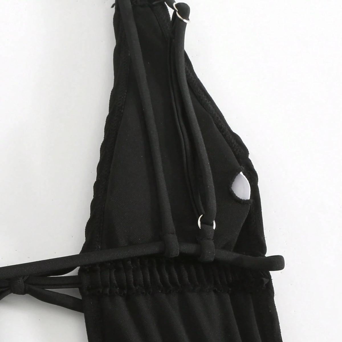 New Style One-Piece Drawstring Backless Sexy Swimsuit Bikini