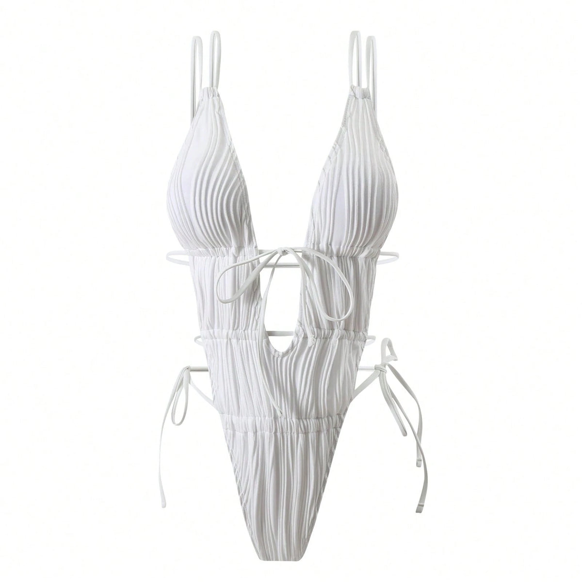 New Style One-Piece Drawstring Backless Sexy Swimsuit Bikini