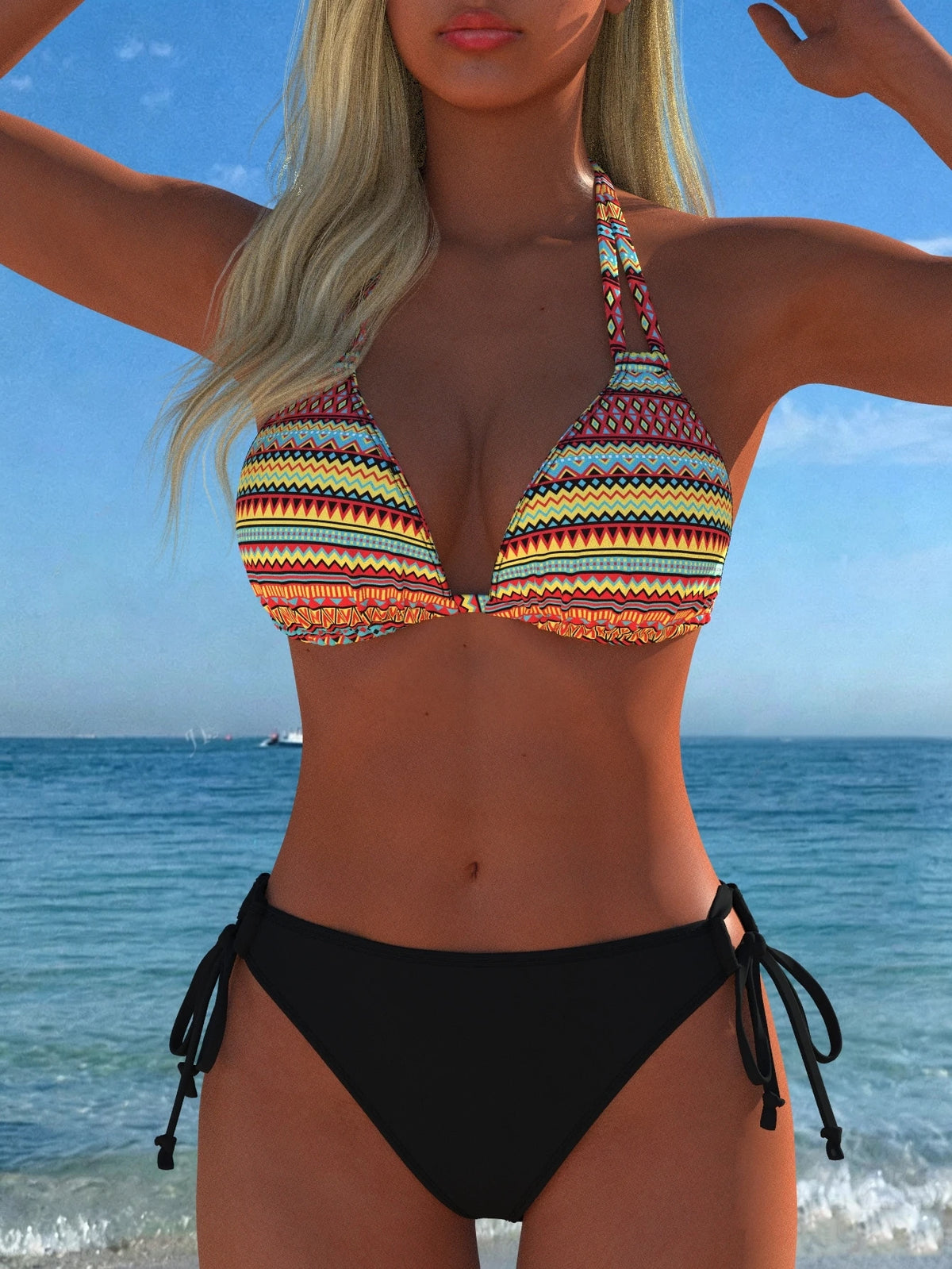 New Women's Swimwear Swimsuit Beach Wear Swim Dress Swimsuit Set Women's Swimwear Summer Beach Holiday Vacation Sexy Fashion Elegant Two Pieces Women's Bikini Set