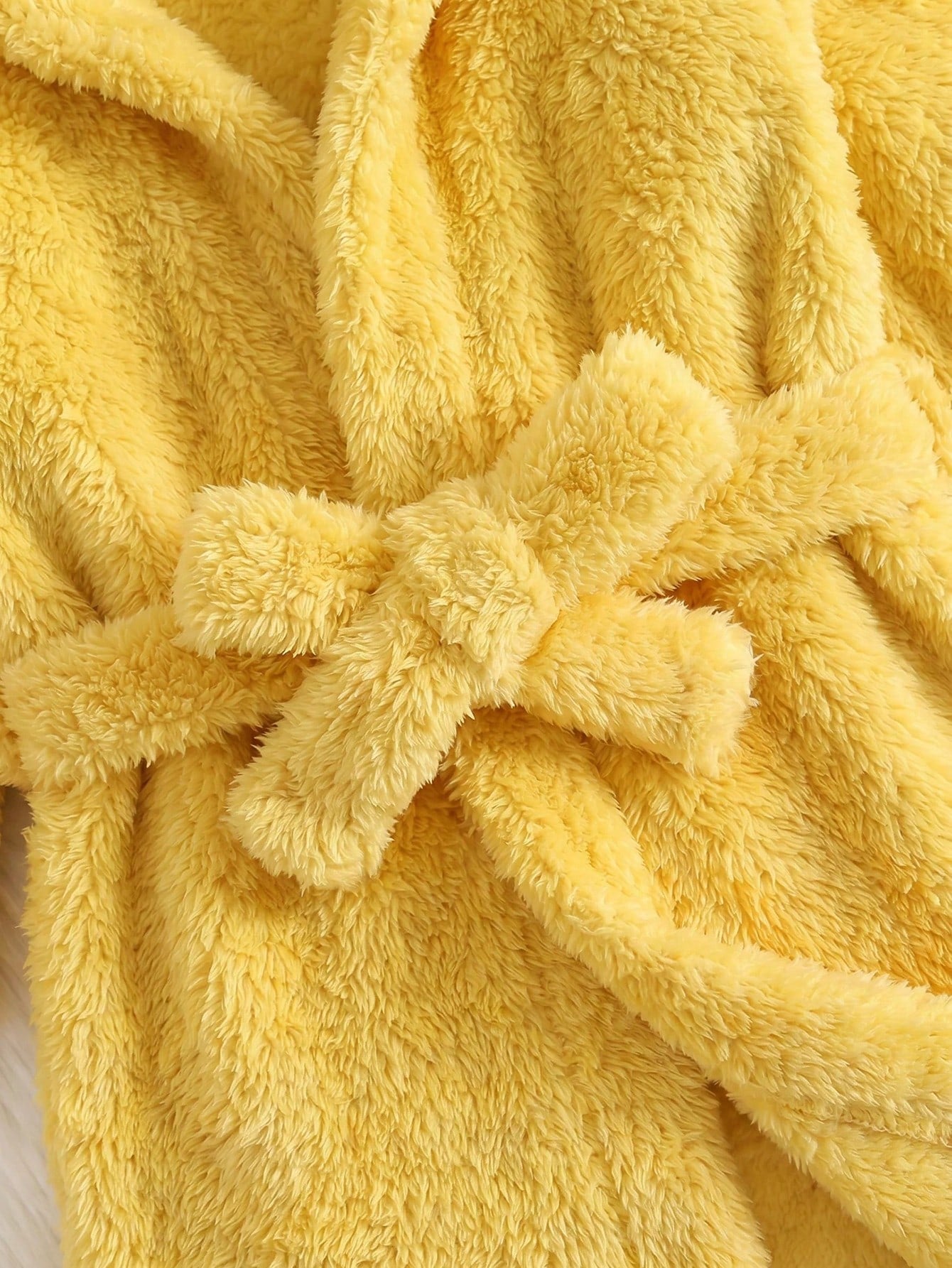 Newborn Baby Boy/Girl Cartoon Duck 3D Pattern: Fleece Thick Hooded Long Sleeve Tie-Front Style Clothing Autumn Winter