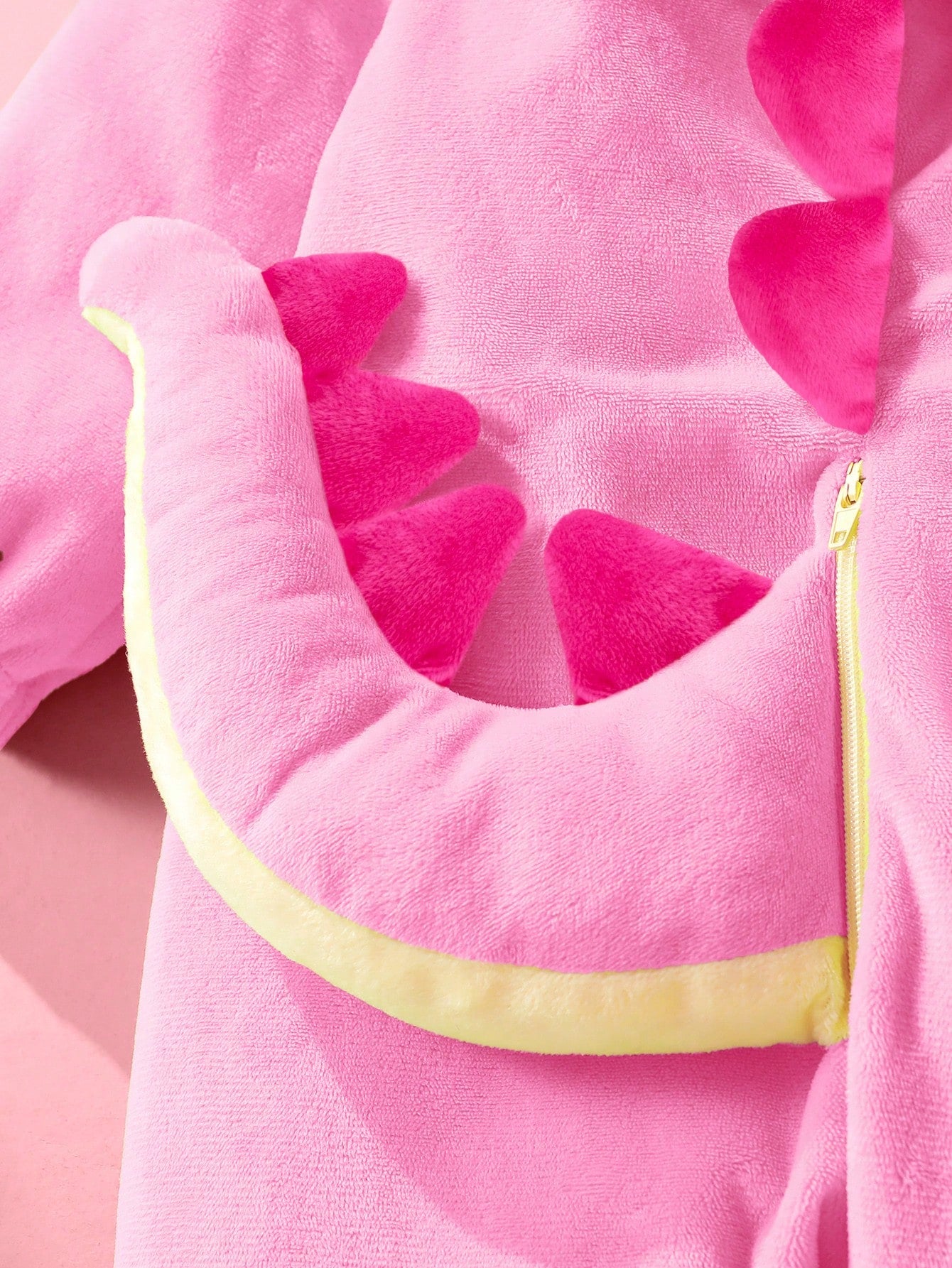 Newborn Cute Funny Crystal Plush 3D Dinosaur Shaped Romper Light Pink Autumn Kawaii Sibling Matching Baby Girl Long Sleeve Outfit 3 Month Old Clothes