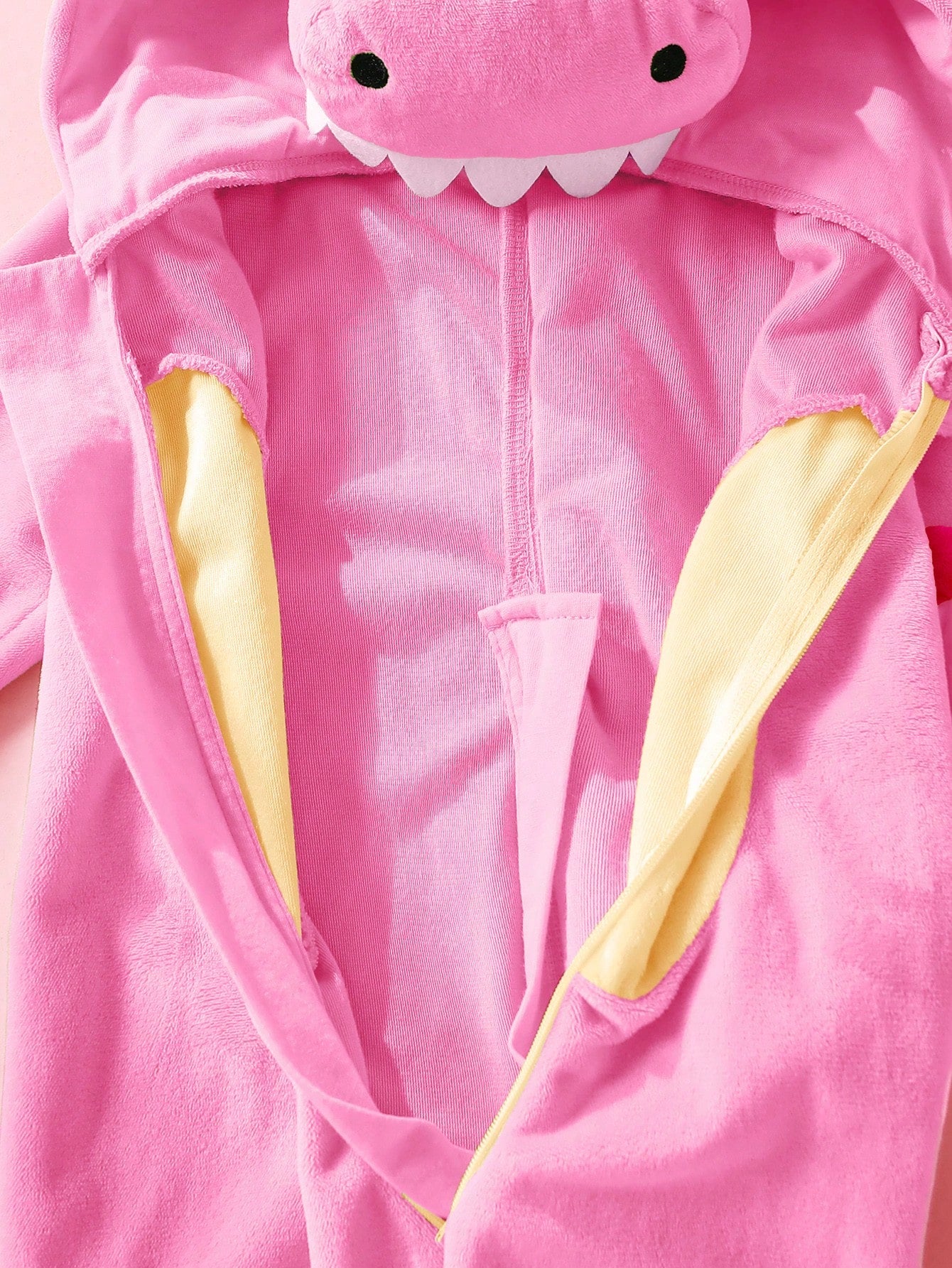 Newborn Cute Funny Crystal Plush 3D Dinosaur Shaped Romper Light Pink Autumn Kawaii Sibling Matching Baby Girl Long Sleeve Outfit 3 Month Old Clothes