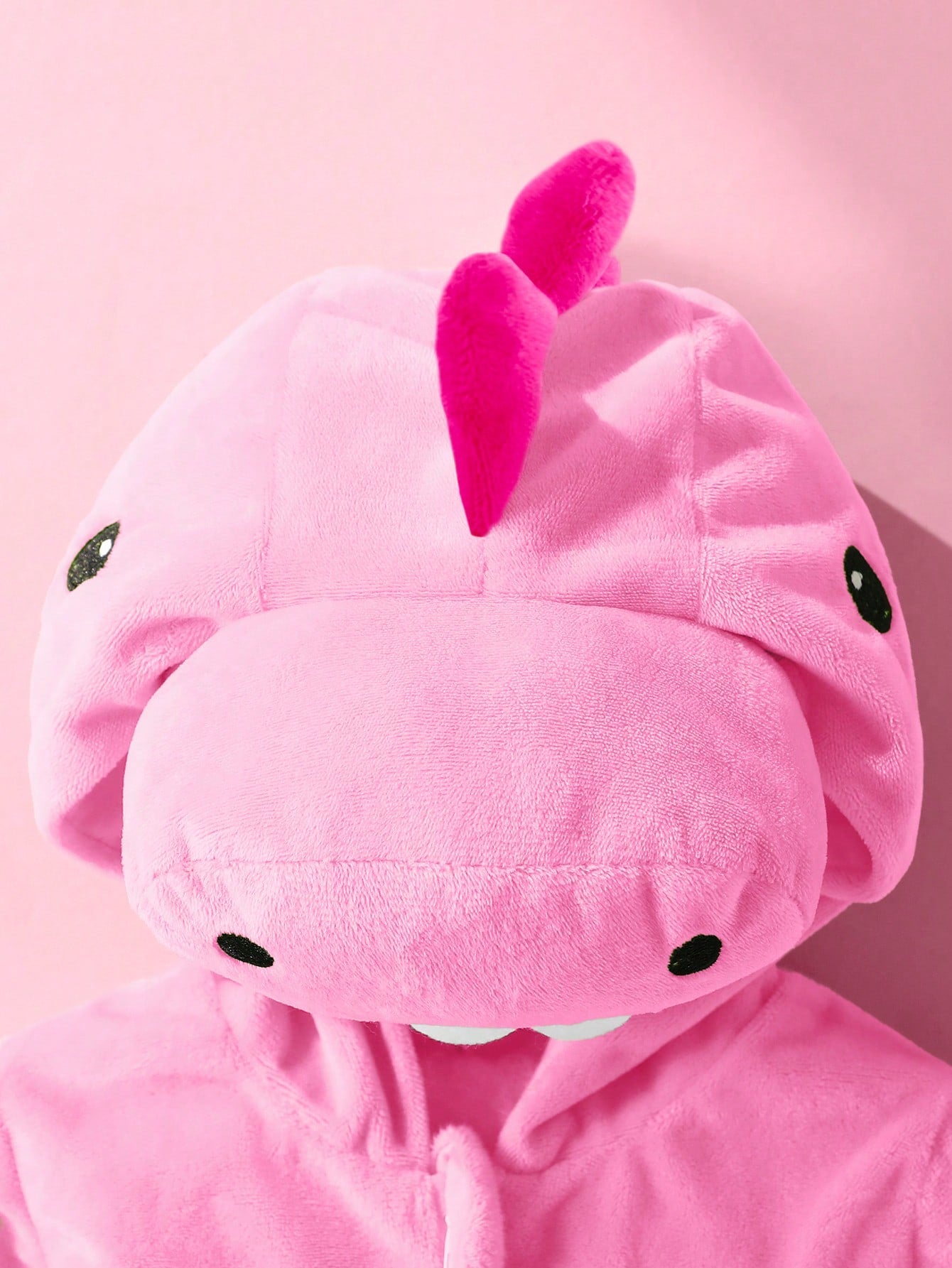 Newborn Cute Funny Crystal Plush 3D Dinosaur Shaped Romper Light Pink Autumn Kawaii Sibling Matching Baby Girl Long Sleeve Outfit 3 Month Old Clothes