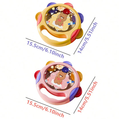 Newborn Hand Drum Toy, Baby Percussion Musical Instrument Hand Drum, Infant Early Education Music Rattle Drum, Baby Auditory Development Toy
