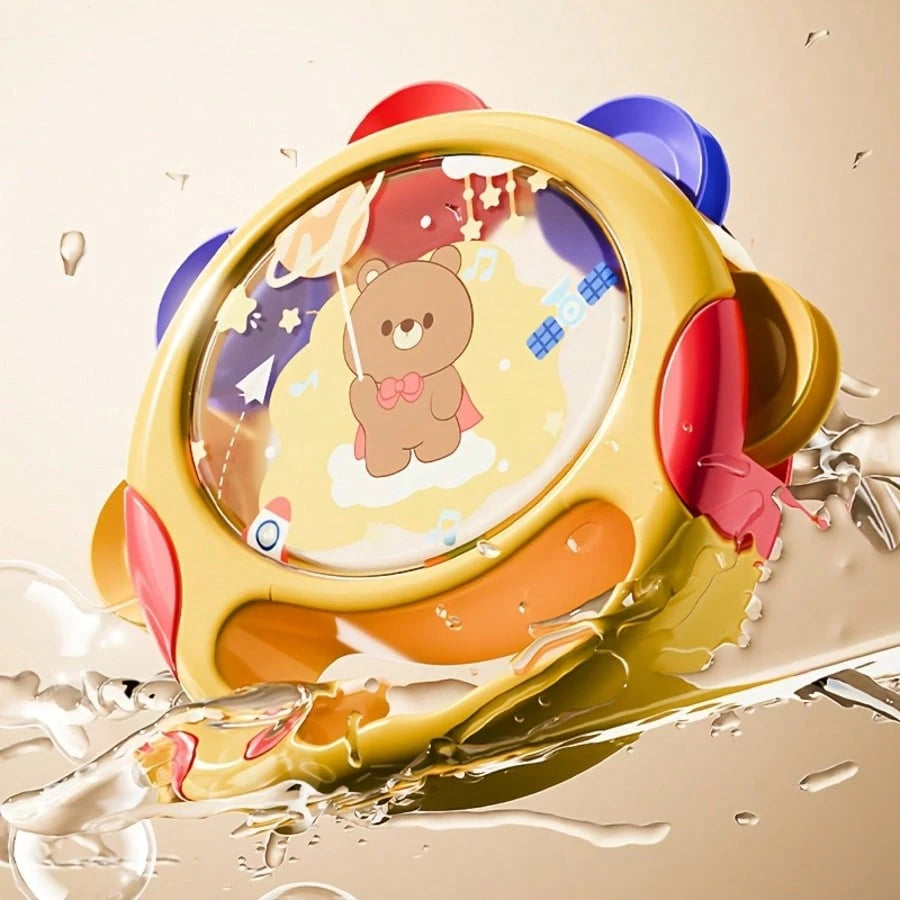 Newborn Hand Drum Toy, Baby Percussion Musical Instrument Hand Drum, Infant Early Education Music Rattle Drum, Baby Auditory Development Toy