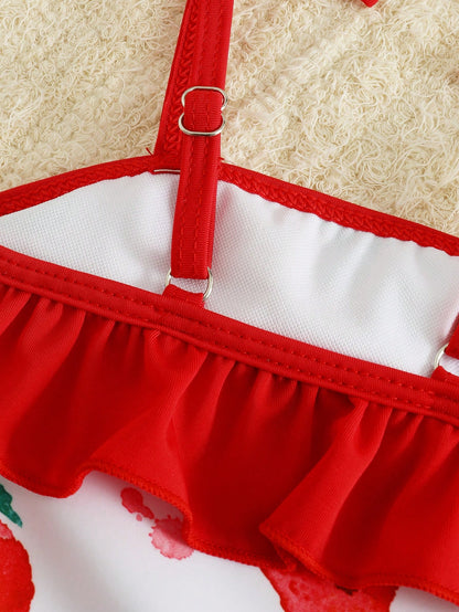 Newborn Swimming Suit (Random Print), Minimalist Style Casual Daily