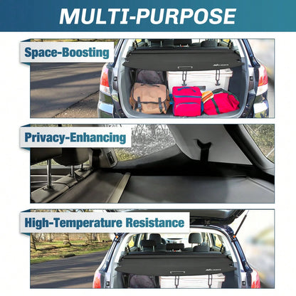 Nilight Retractable Cargo Cover Compatible With Subaru Outback 2010-2024, Rear Trunk Privacy Security Shield With Cargo Storage Net, Custom Fit Luggage Cover