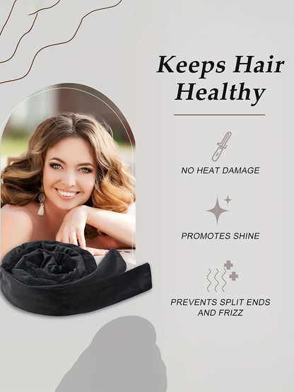 No-Heat Curling Hair Band, No-Heat Curling Hair Tie, Sleep Curling Hair Tie, Natural Soft Wave DIY Curling Hairstyling Tool, Curling Iron, No-Heat Curling, Curling Iron, Hair Salon Beauty Travel Essen