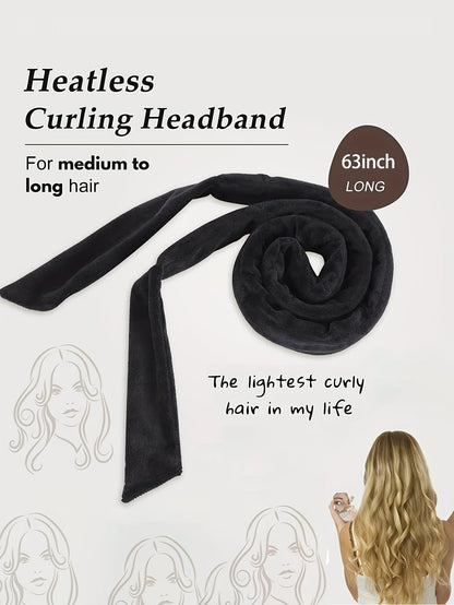 No-Heat Curling Hair Band, No-Heat Curling Hair Tie, Sleep Curling Hair Tie, Natural Soft Wave DIY Curling Hairstyling Tool, Curling Iron, No-Heat Curling, Curling Iron, Hair Salon Beauty Travel Essen